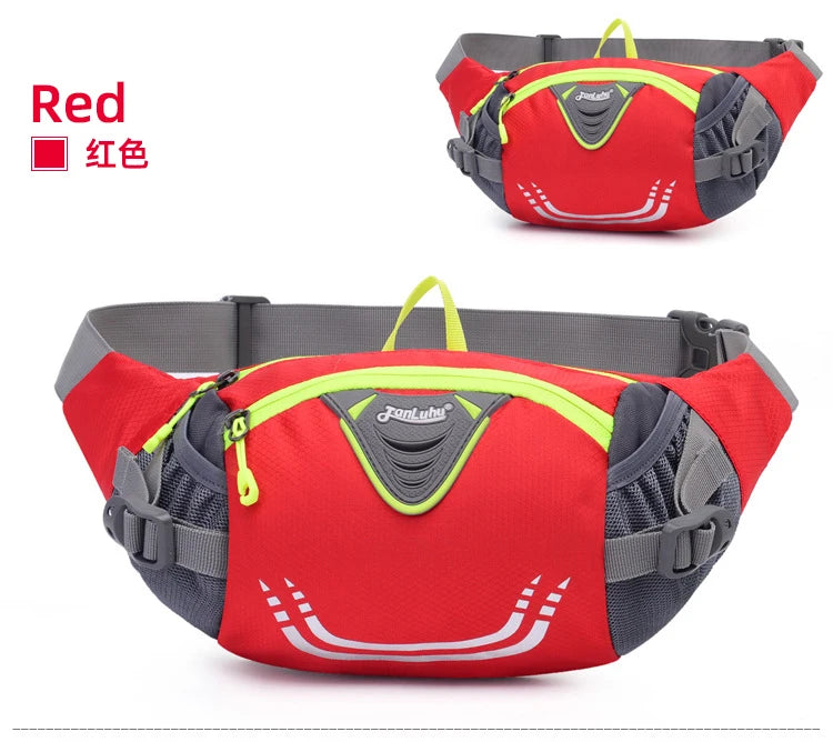 Outdoor Waist Bag for Bike Riding, Cycling, Running, Fishing, Hiking - Fanny Pack with Water Bottle Pocket for Sports and Fitness