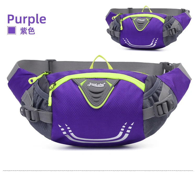 Outdoor Waist Bag for Bike Riding, Cycling, Running, Fishing, Hiking - Fanny Pack with Water Bottle Pocket for Sports and Fitness