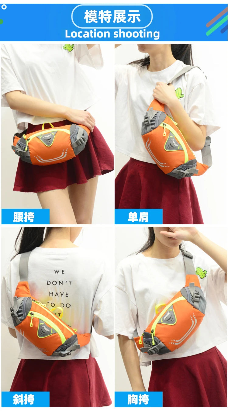 Outdoor Waist Bag for Bike Riding, Cycling, Running, Fishing, Hiking - Fanny Pack with Water Bottle Pocket for Sports and Fitness