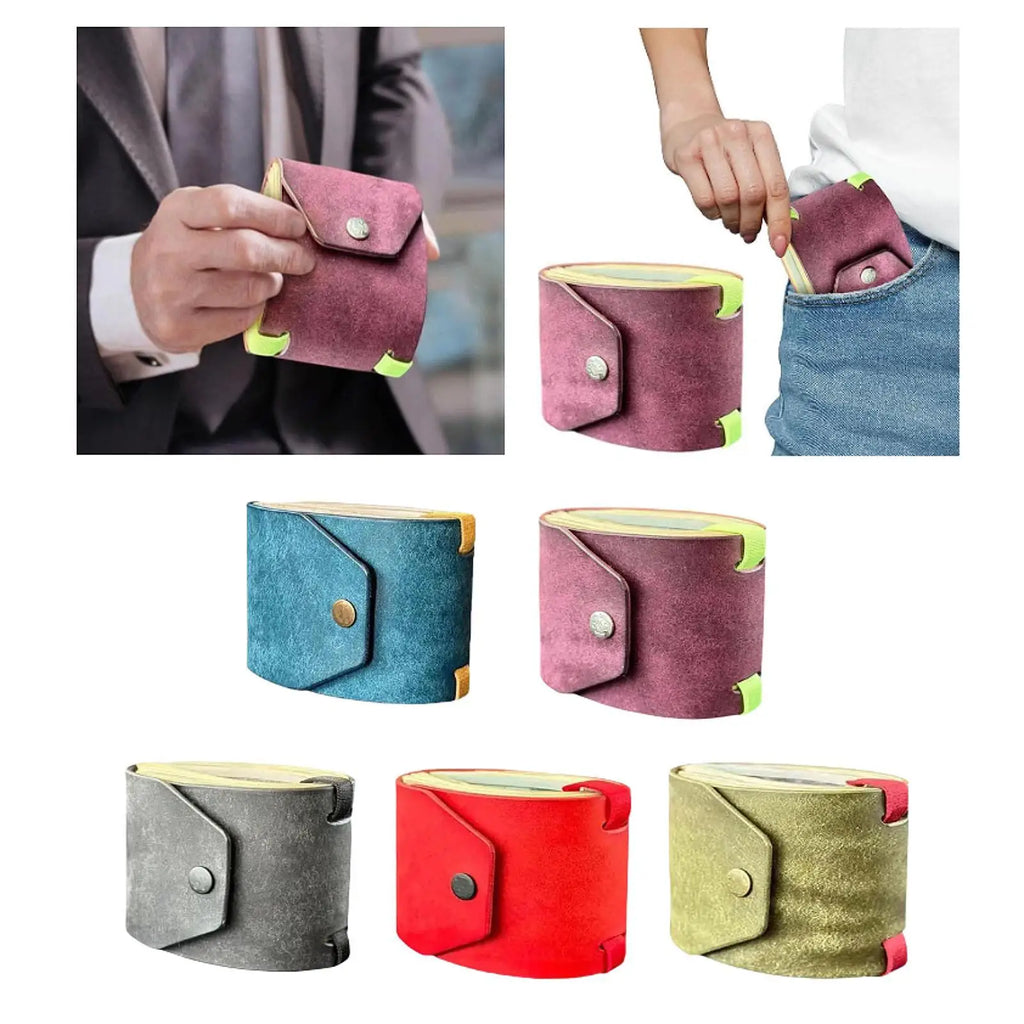 Cash Wrap Wallet Organizer - Multifunction Lightweight Money Holder Pouch for Traveling Women & Men on Festive Business Trips