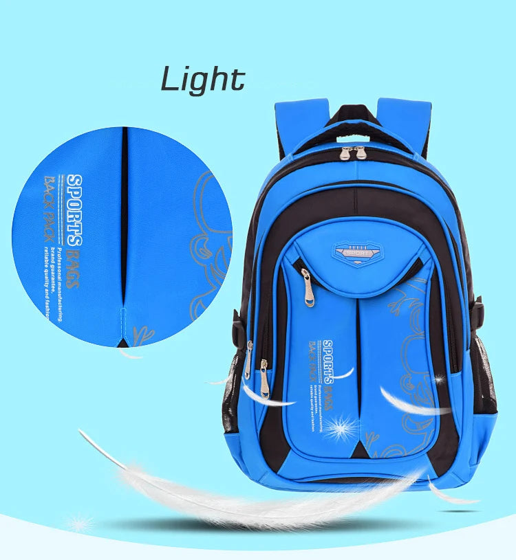 School Backpack for Boys - Kids Teenager Bookbag, Durable School Bag, Stylish Backpack for Primary School