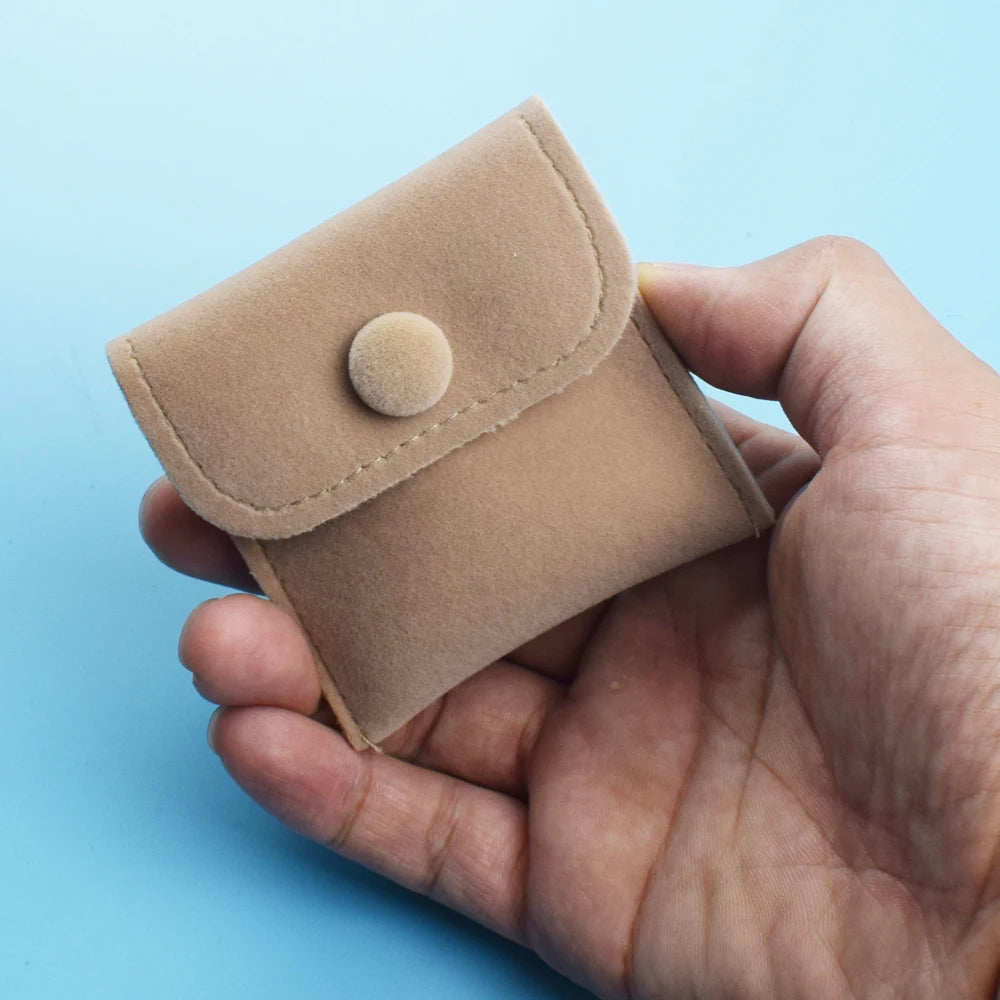 1pc Mini Fabric Coin Pouch Velvet Cloth Money Bag Wallet