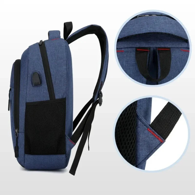 Men's Large Backpack - Simple Fashion Travel Bag for Students and Commuters