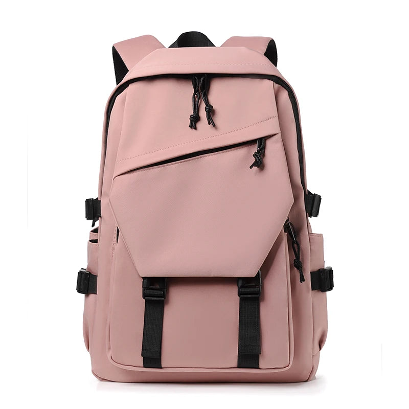 Simple Solid Color Travel Backpack - Ample Storage for Commuting, School, Work, and Outings