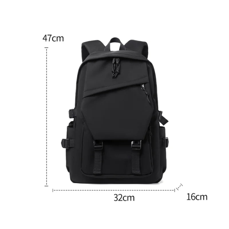 Simple Solid Color Travel Backpack - Ample Storage for Commuting, School, Work, and Outings