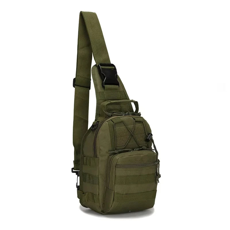 Tactical Sling Bag for Men - Waterproof Molle Design Outdoor Shoulder Backpack for Hiking, Hunting, and Camping