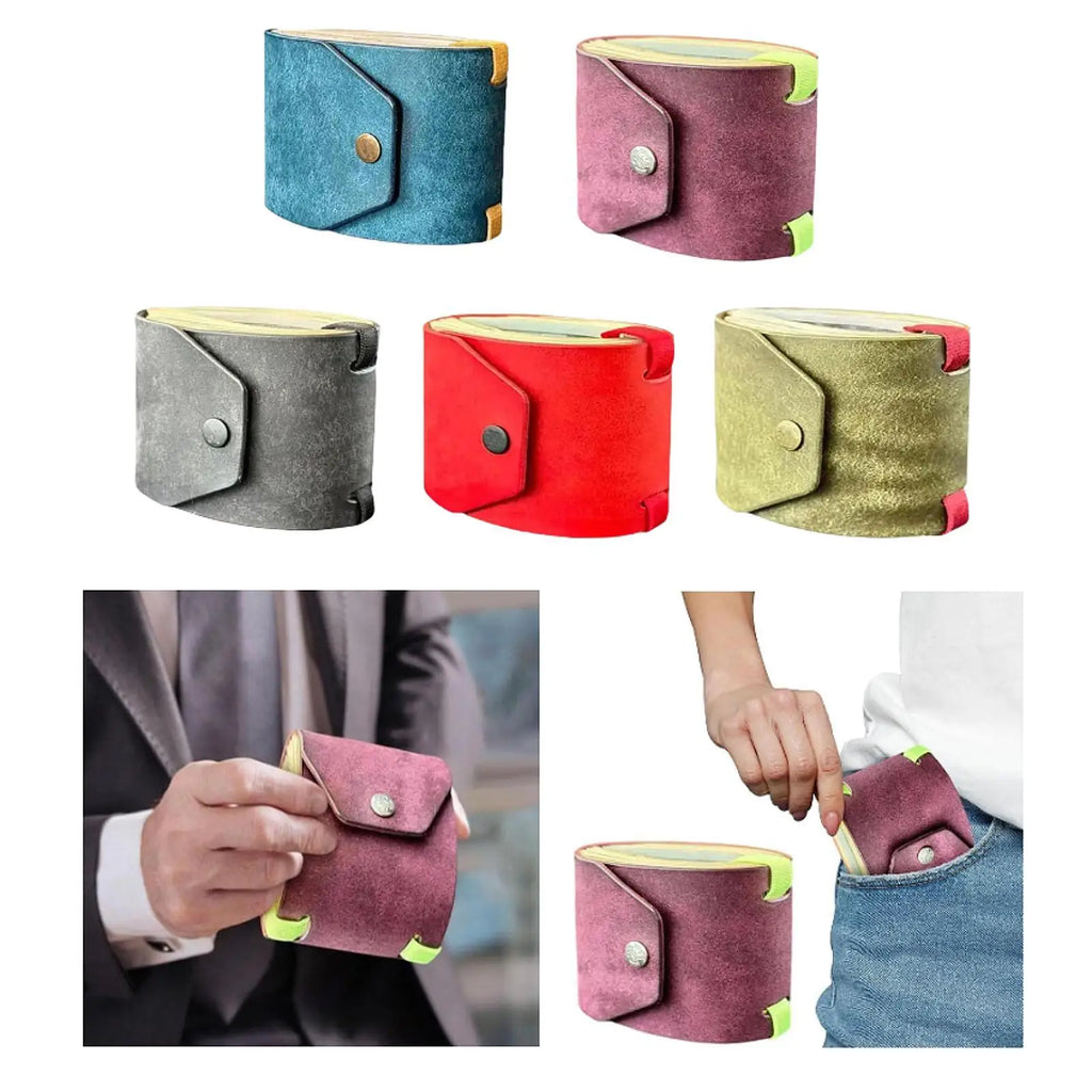 Cash Wrap Wallet Organizer - Multifunction Lightweight Money Holder Pouch for Traveling Women & Men on Festive Business Trips