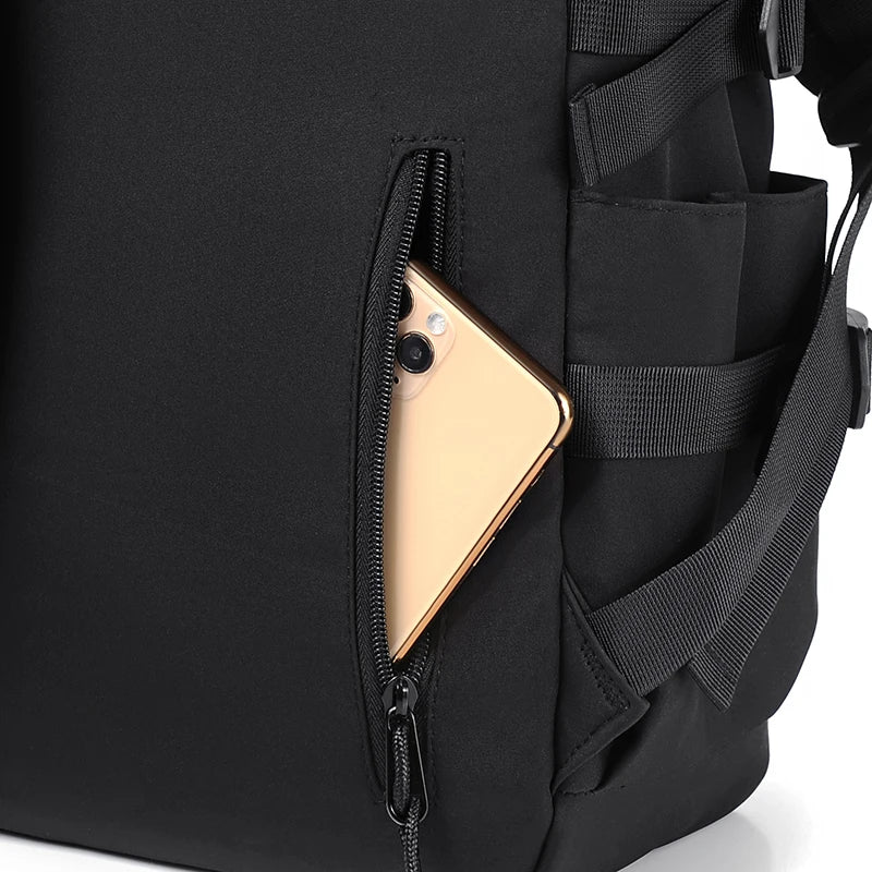 Simple Solid Color Travel Backpack - Ample Storage for Commuting, School, Work, and Outings