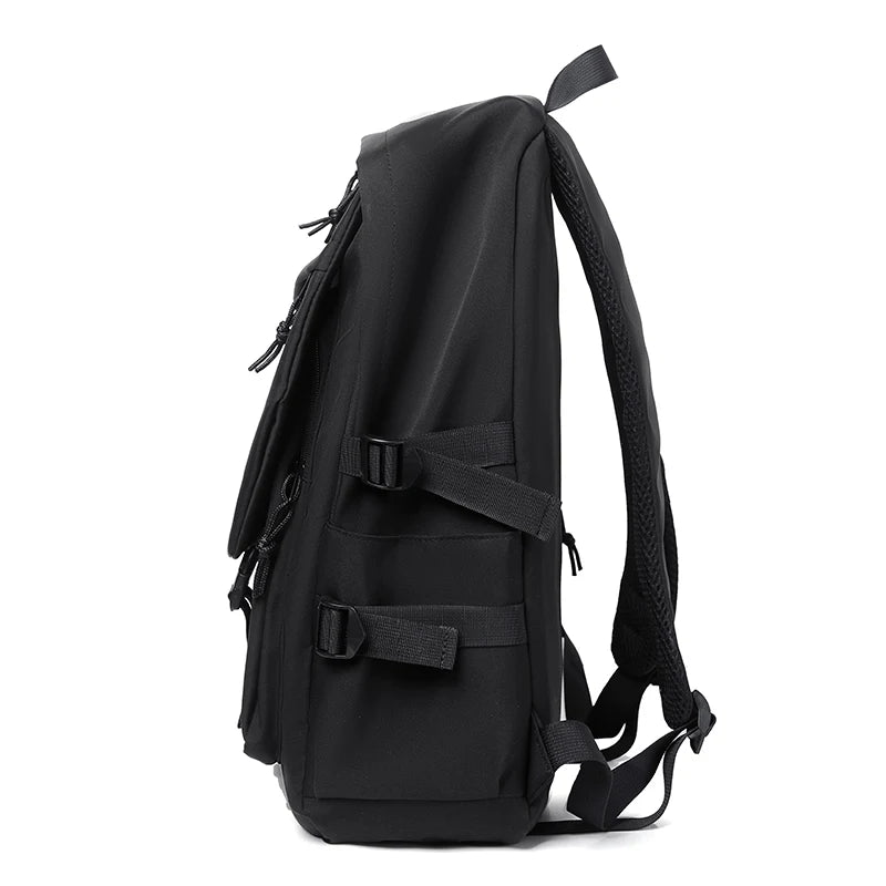 Simple Solid Color Travel Backpack - Ample Storage for Commuting, School, Work, and Outings