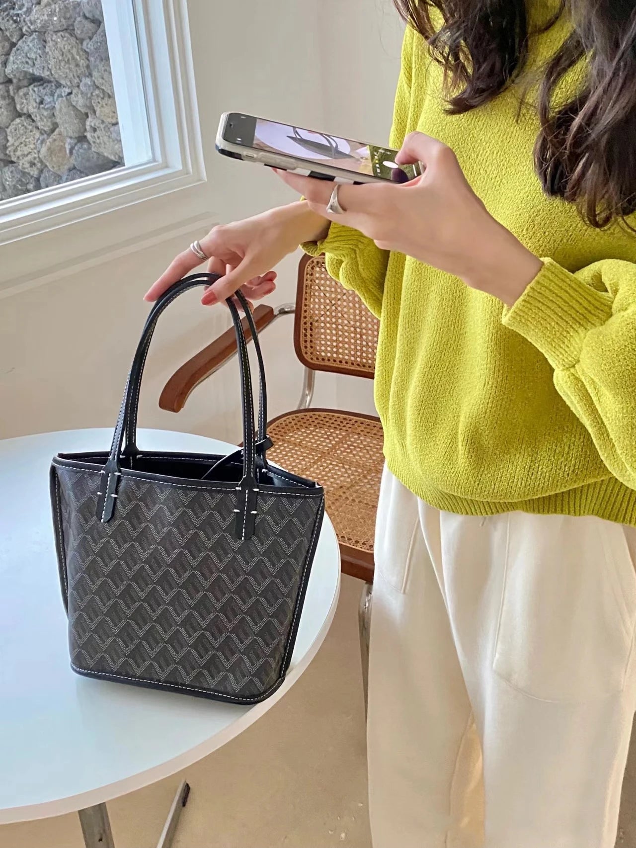 large capacity tote bag A+++++ little bag one shoulder handbag double sides leather mini Mummy shopping bag