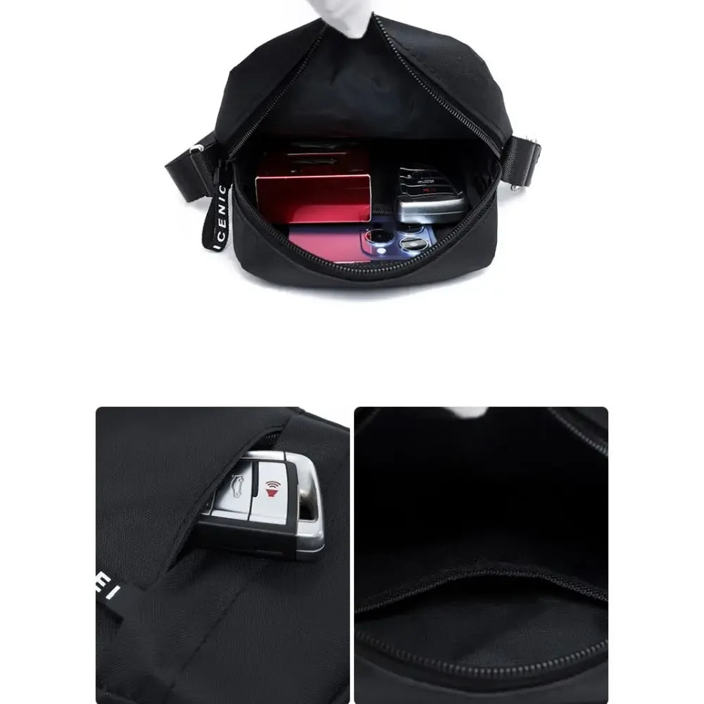 Multi-Function Crossbody Bag for Men - High Quality Nylon Messenger Bag, Casual Handbag and Shoulder Bag