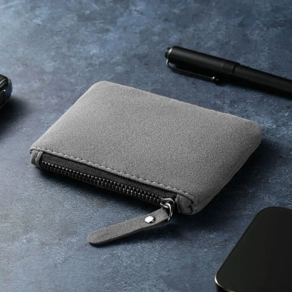 Fashion Mini Wallets - PU Zipper Coin Purses, Card Holders, and Money Bags for Women and Men