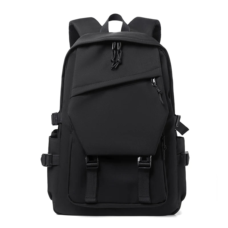 Simple Solid Color Travel Backpack - Ample Storage for Commuting, School, Work, and Outings