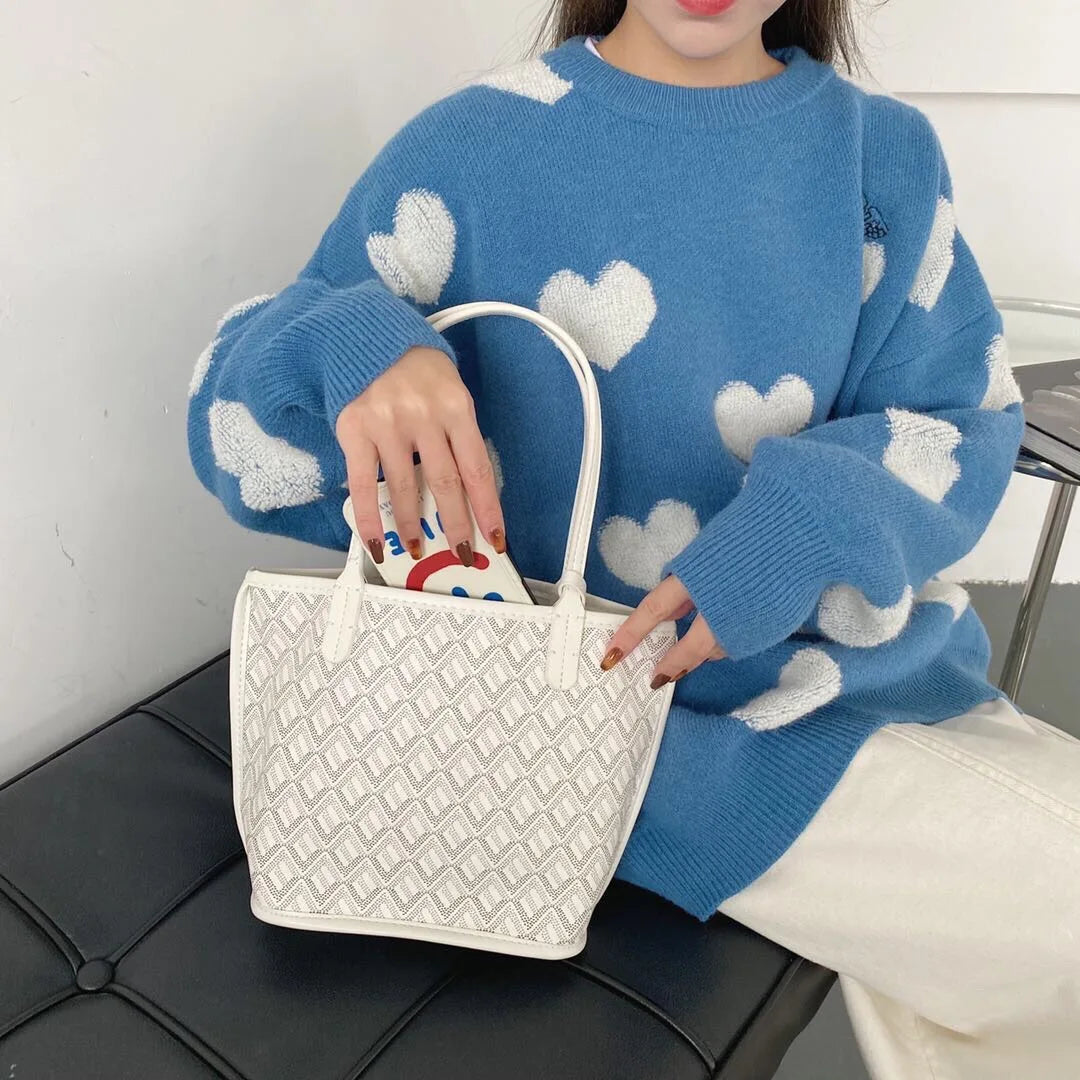 large capacity tote bag A+++++ little bag one shoulder handbag double sides leather mini Mummy shopping bag