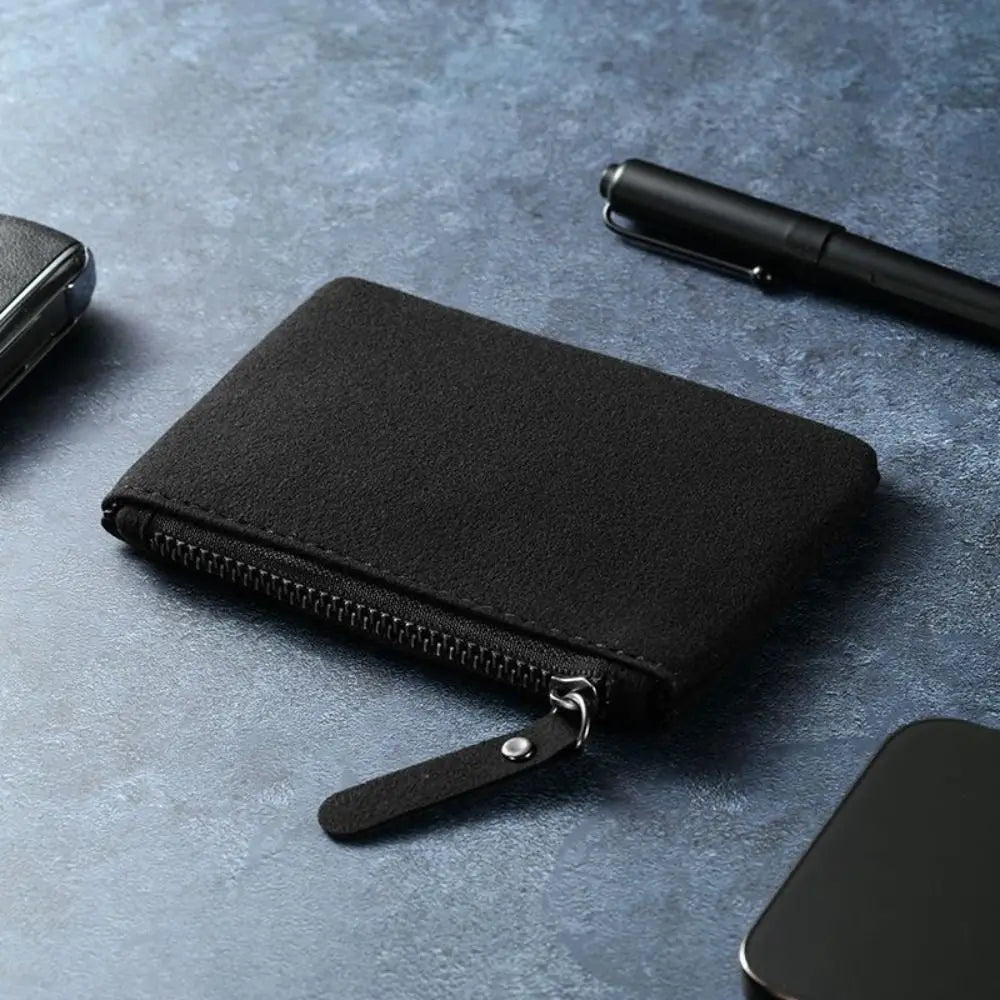 Fashion Mini Wallets - PU Zipper Coin Purses, Card Holders, and Money Bags for Women and Men