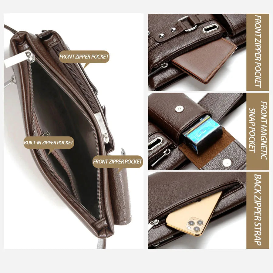 Men Fanny Pack Crossbody Pouch Waist Bag - Custom Wholesale Options Available