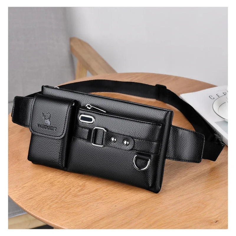 Men Fanny Pack Crossbody Pouch Waist Bag - Custom Wholesale Options Available