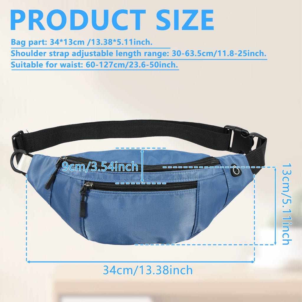 Fanny Packs for Women Men Belt Bag Fashion Waist Packs Lightweight Crossbody Bags Bum Bag for Outdoor Running Hiking Travel