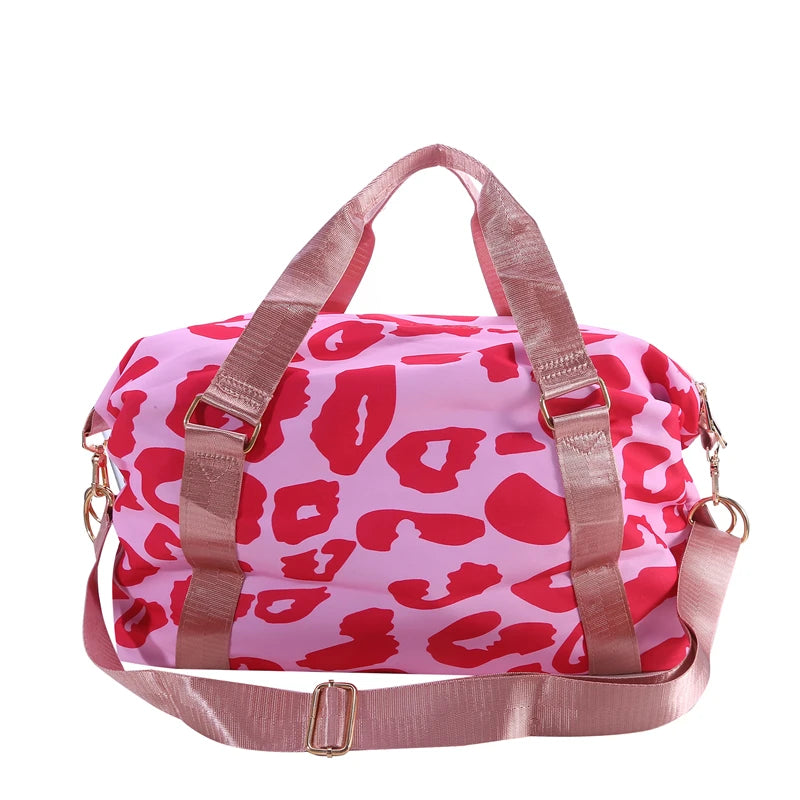 Large Capacity Women Travel Bag Duffle Shoulder Bag for Girls - Multi-functional Fitness Handbag