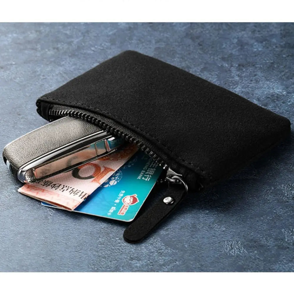Fashion Mini Wallets - PU Zipper Coin Purses, Card Holders, and Money Bags for Women and Men