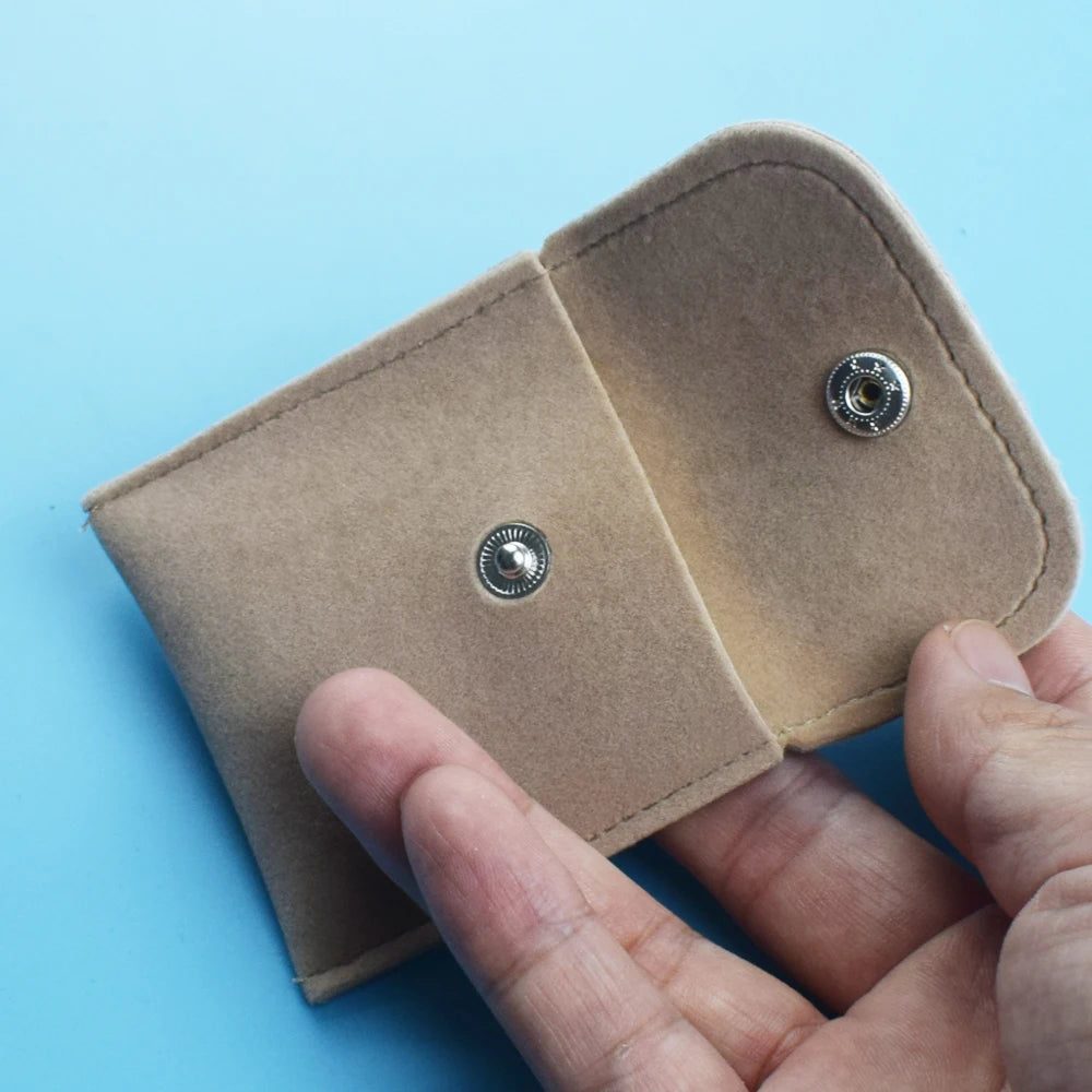 1pc Mini Fabric Coin Pouch Velvet Cloth Money Bag Wallet