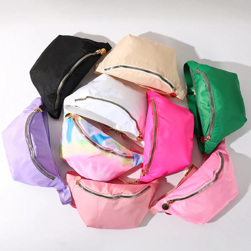 Fanny Pack for Women - Adjustable Waterproof Women's Nylon Fanny Pack with Zipper Design