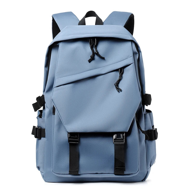 Simple Solid Color Travel Backpack - Ample Storage for Commuting, School, Work, and Outings