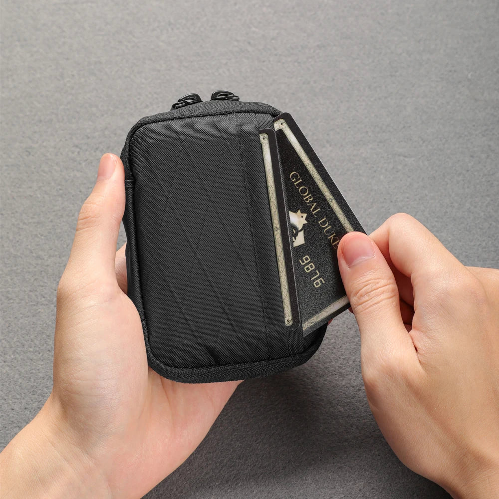 Small EDC Organizer Pouch - Utility Pouch for Multitools, Cards, Keys, Coins, Money, and Pills