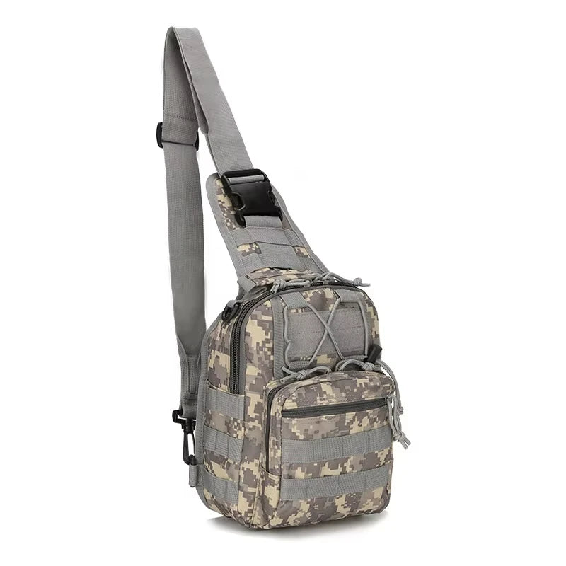 Tactical Sling Bag for Men - Waterproof Molle Design Outdoor Shoulder Backpack for Hiking, Hunting, and Camping