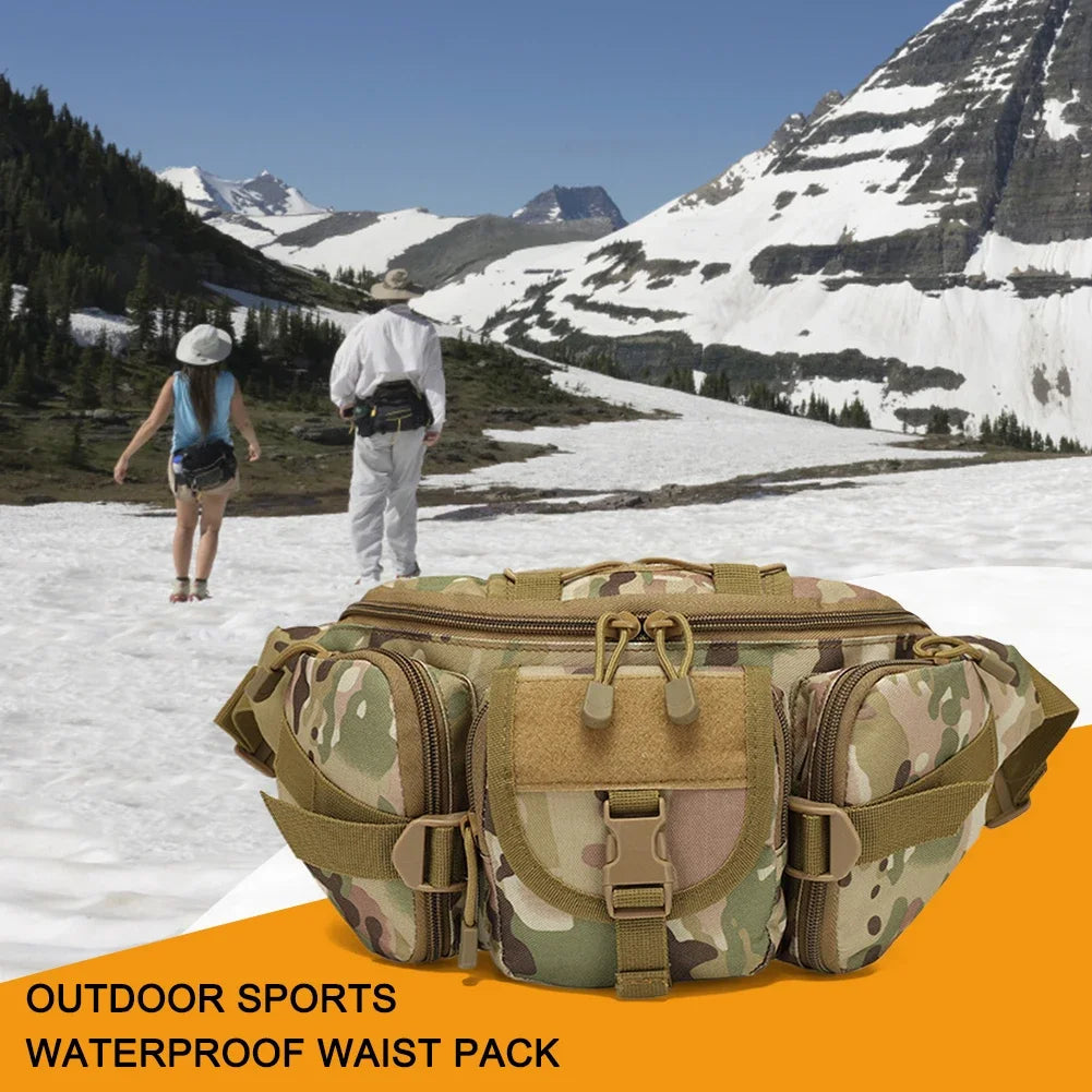 Fanny Pack High Quality - Outdoor Sports Waist Pouch Multipurpose Belt Bags for Camping, Hiking, Traveling, Running, Fishing