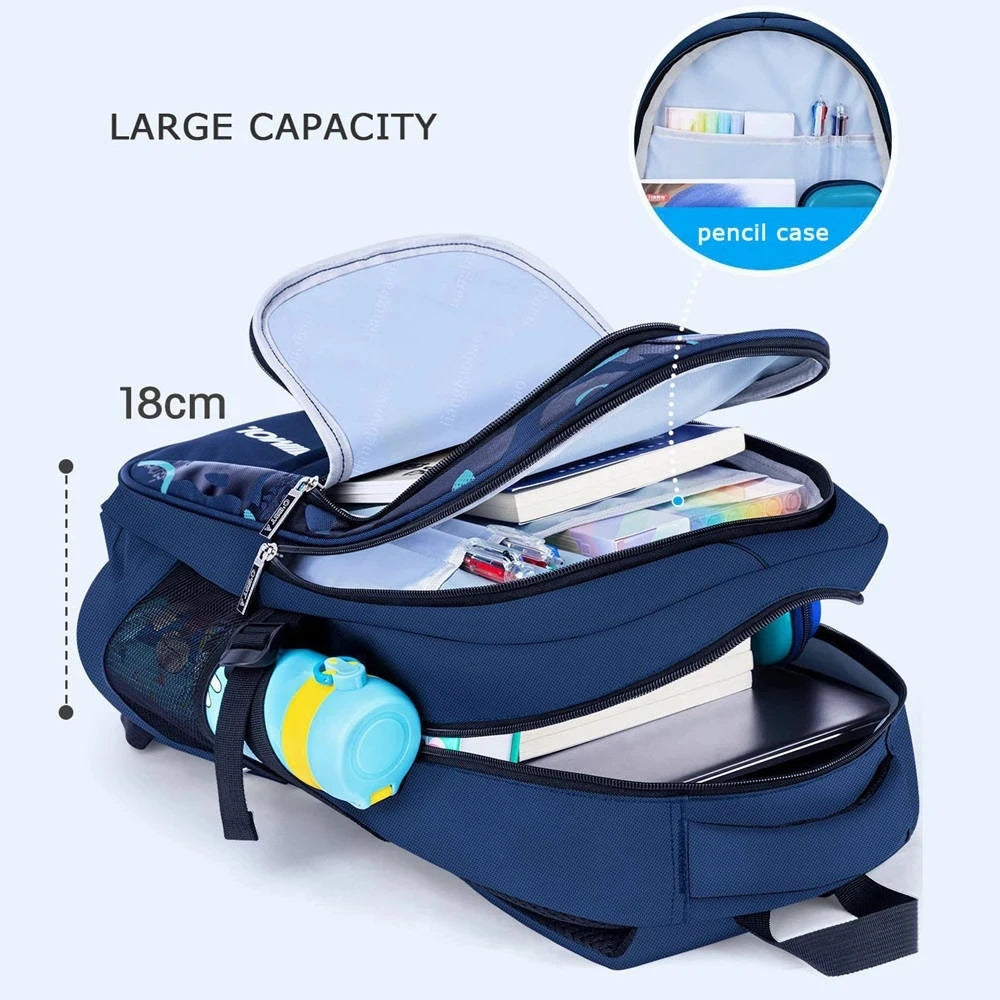 School Backpack for Boys - Kids Teenager Bookbag, Durable School Bag, Stylish Backpack for Primary School