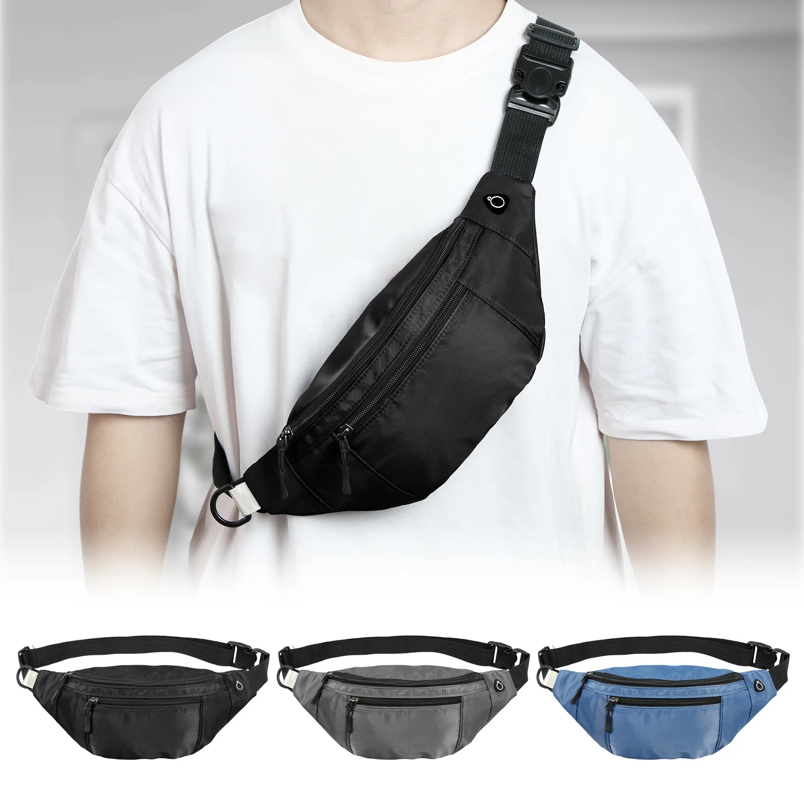 Fanny Packs for Women Men Belt Bag Fashion Waist Packs Lightweight Crossbody Bags Bum Bag for Outdoor Running Hiking Travel