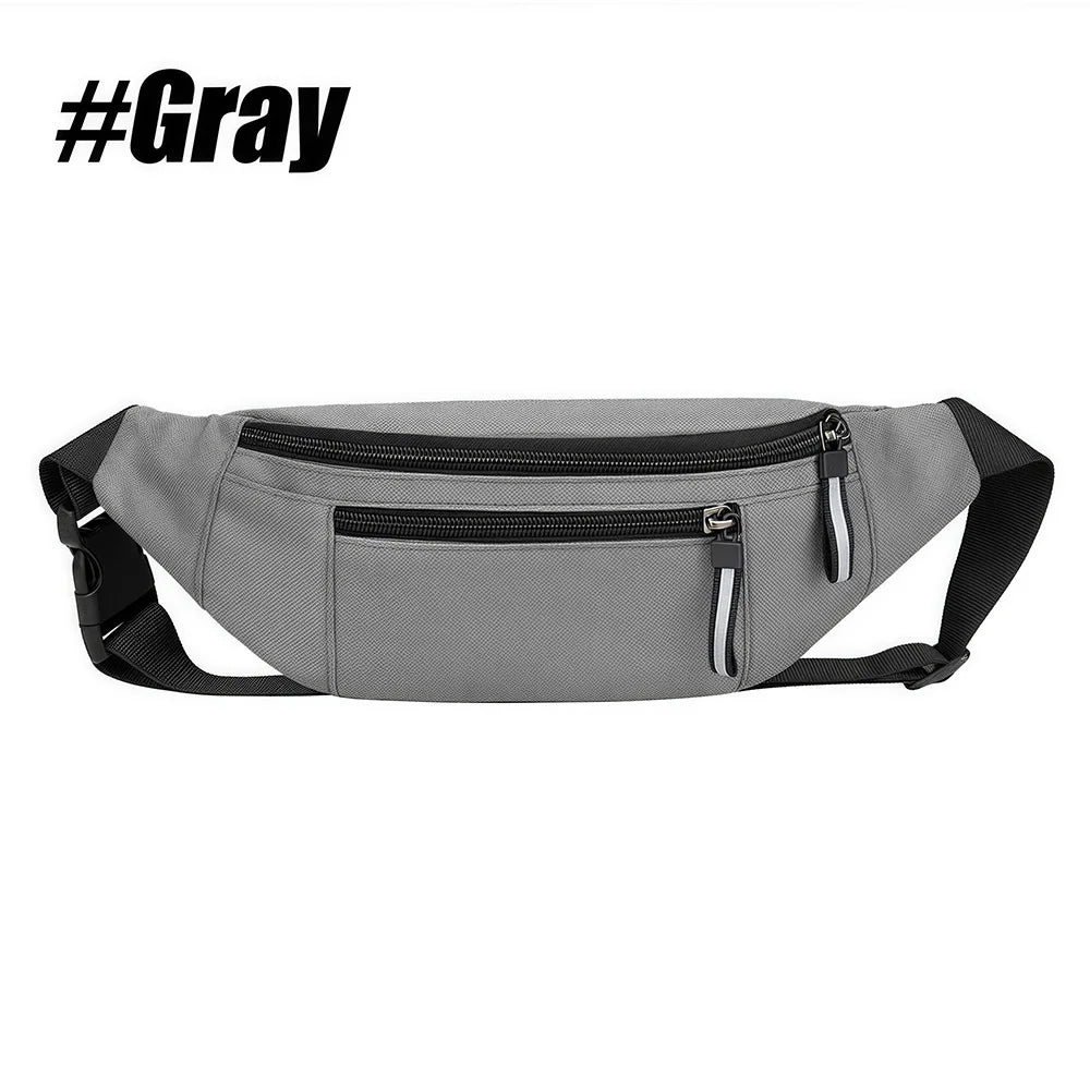 Men & Women Fanny Pack for Travel, Crossbody Waist Bag Pack, Belt Bag for Walking, Running, Hiking, Cycling, Easy Carry Any Phone, Wallet