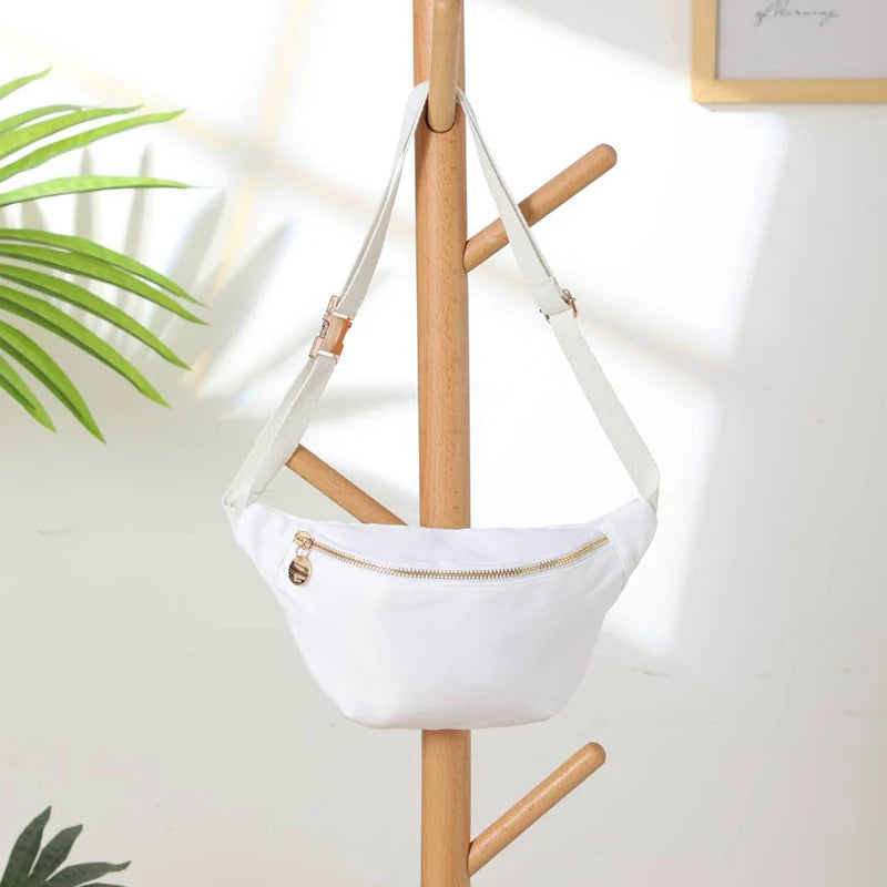 Fanny Pack for Women - Adjustable Waterproof Women's Nylon Fanny Pack with Zipper Design