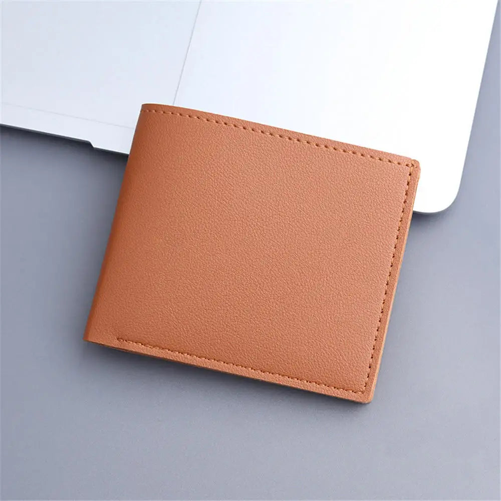 Vintage Pu Leather Wallet Minimalist Purse For Men Money Change Pouch Credit Card Holder Man Birthday Gifts
