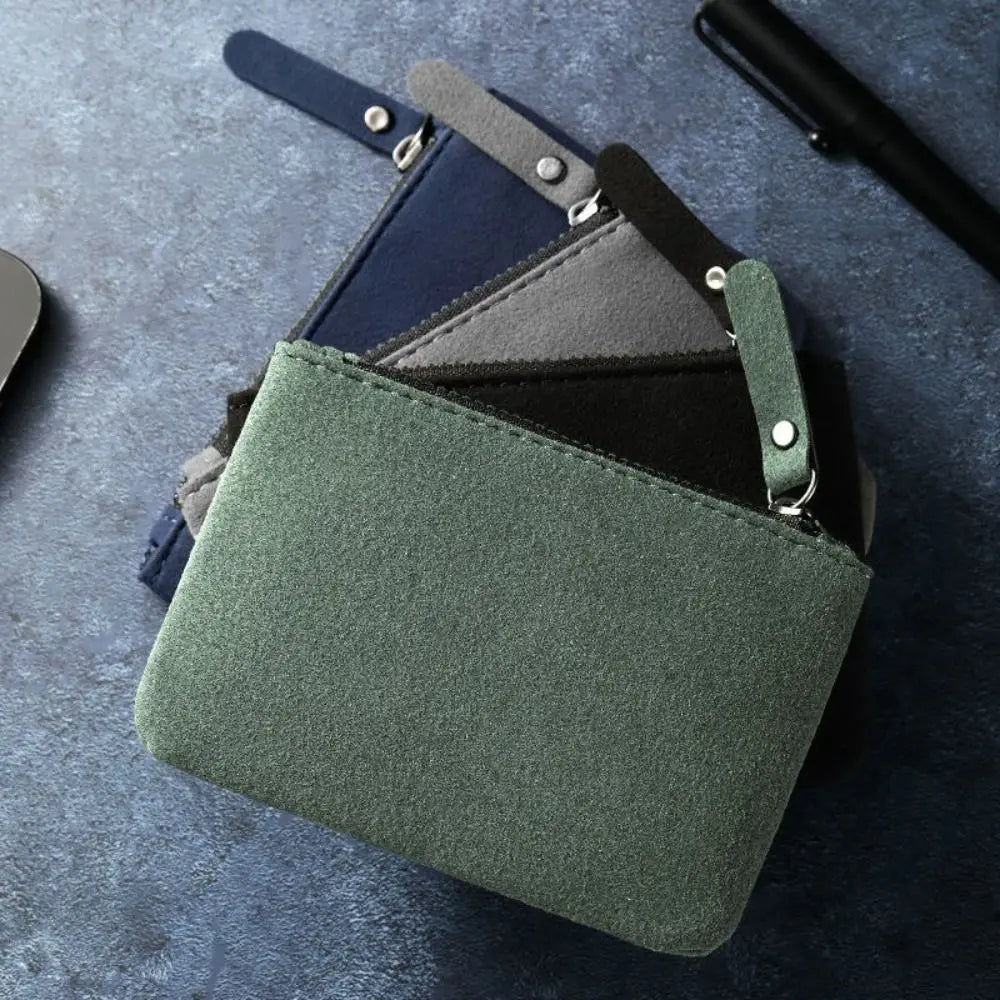 Fashion Mini Wallets - PU Zipper Coin Purses, Card Holders, and Money Bags for Women and Men