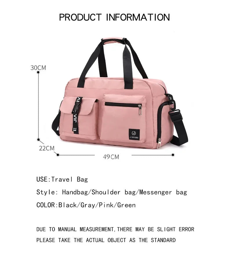 Large Crossbody Duffle Bag - Fashionable Women's Travel Bag & Casual Sport Shoulder Handbag for Quality Luggage