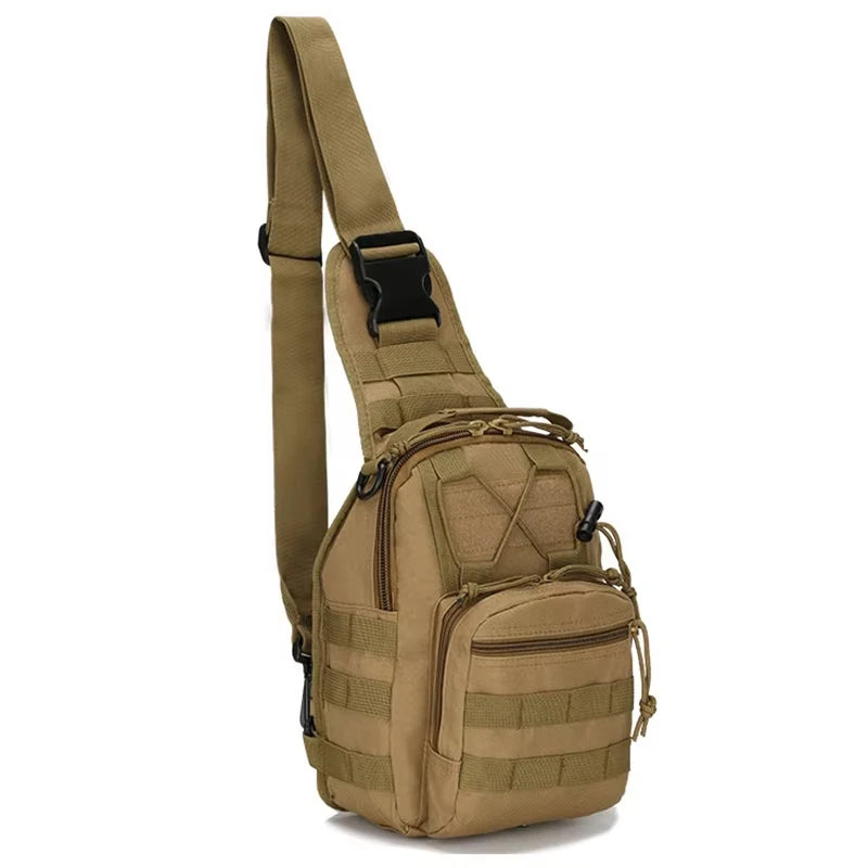 Tactical Sling Bag for Men - Waterproof Molle Design Outdoor Shoulder Backpack for Hiking, Hunting, and Camping