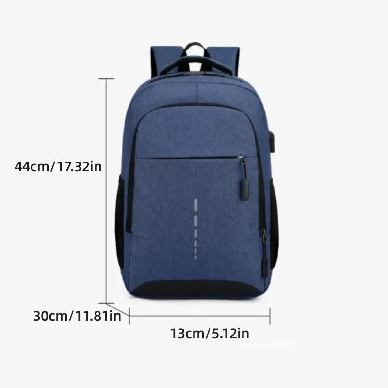 Men's Large Backpack - Simple Fashion Travel Bag for Students and Commuters