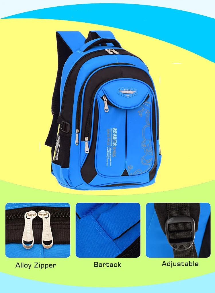 School Backpack for Boys - Kids Teenager Bookbag, Durable School Bag, Stylish Backpack for Primary School