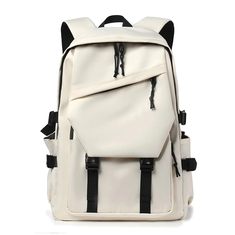 Simple Solid Color Travel Backpack - Ample Storage for Commuting, School, Work, and Outings