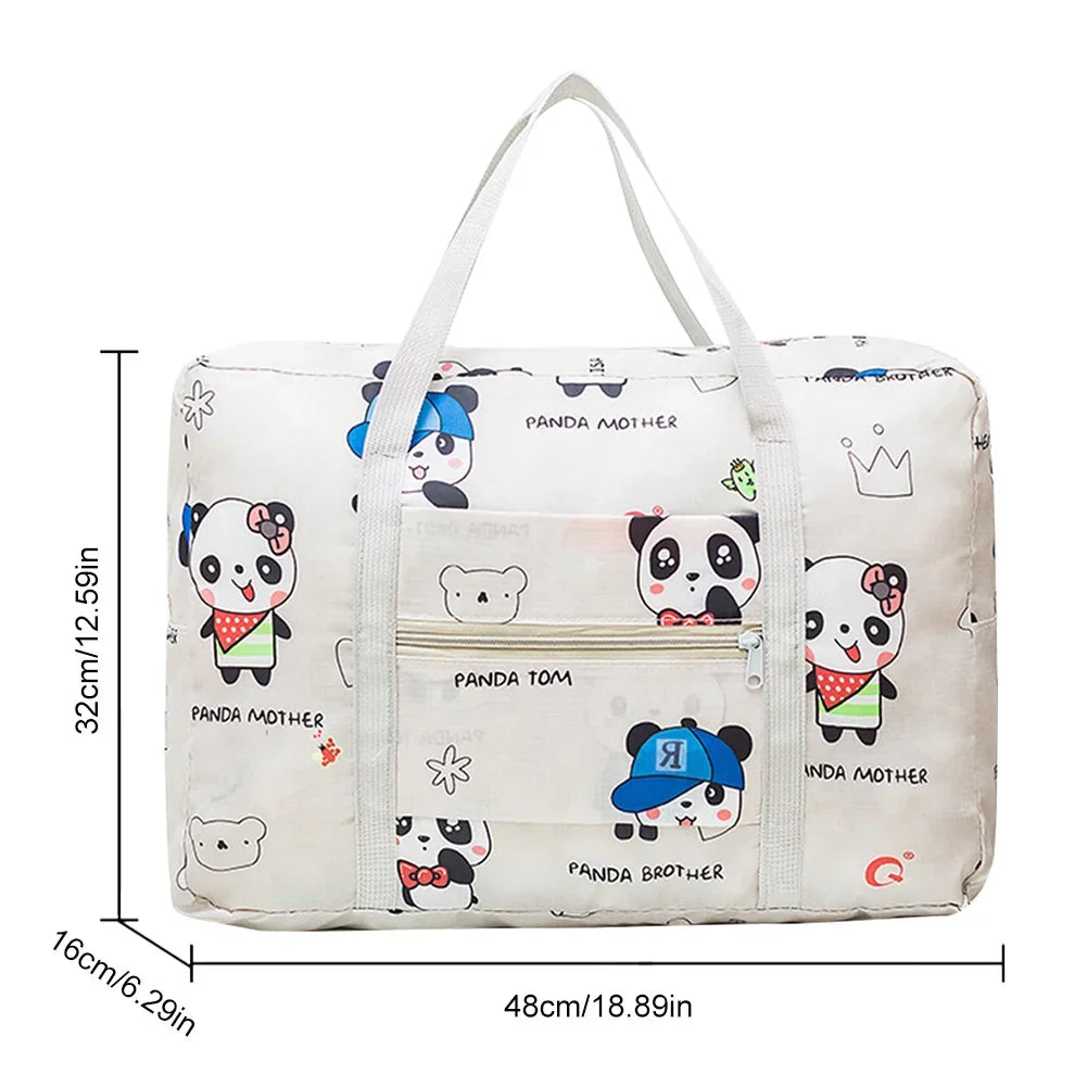 Expandable Duffle Bag - Large Capacity Collapsible Trolley Bag with Dry-Wet Separation for Business Trips