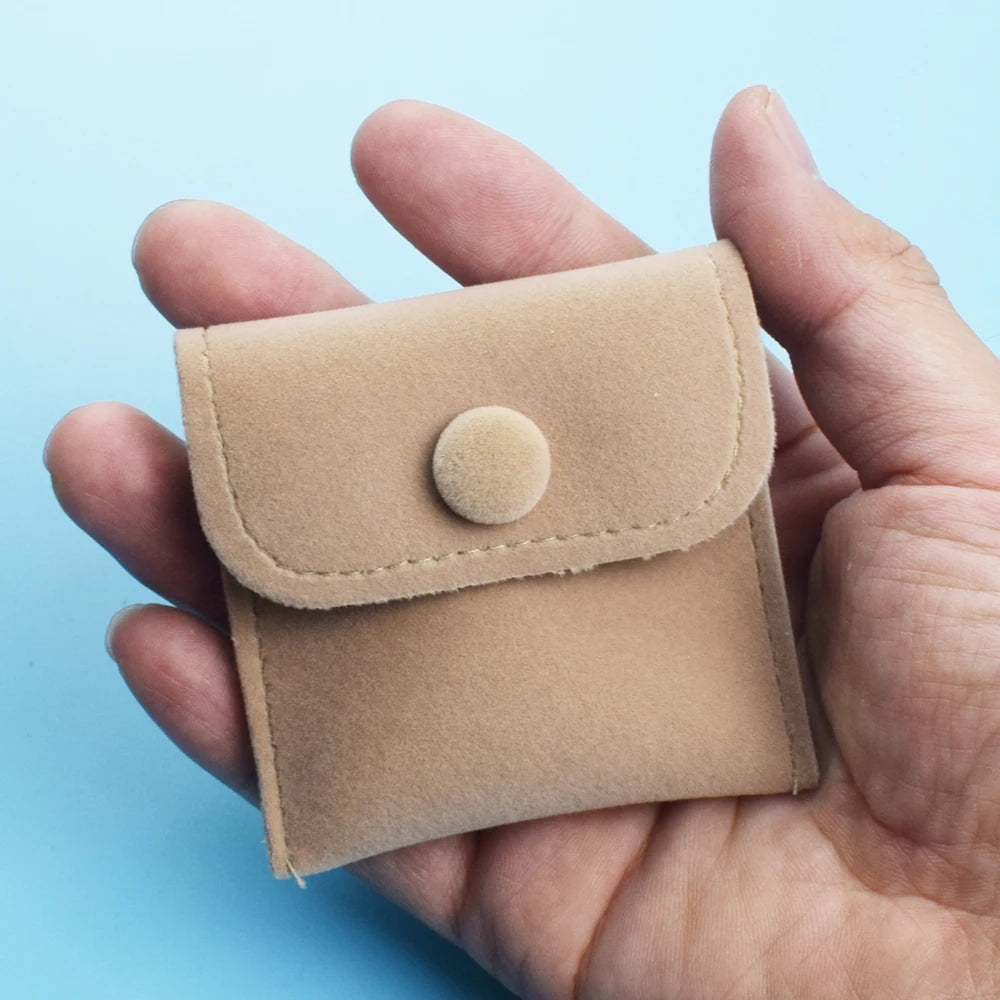 1pc Mini Fabric Coin Pouch Velvet Cloth Money Bag Wallet