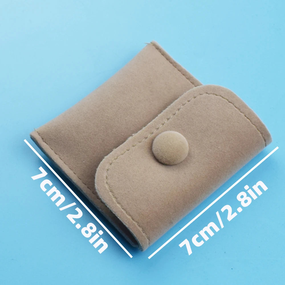 1pc Mini Fabric Coin Pouch Velvet Cloth Money Bag Wallet