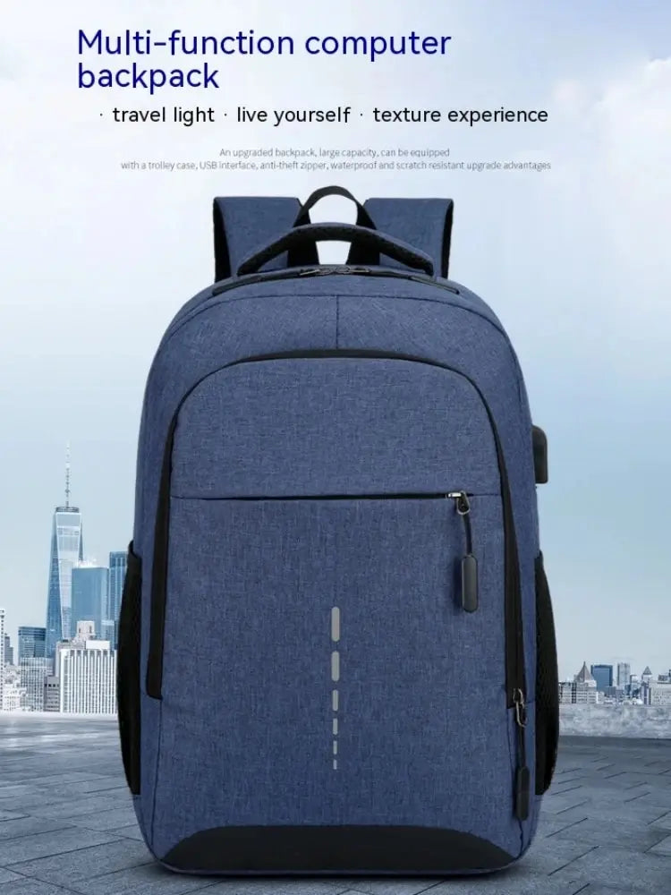 Men's Large Backpack - Simple Fashion Travel Bag for Students and Commuters
