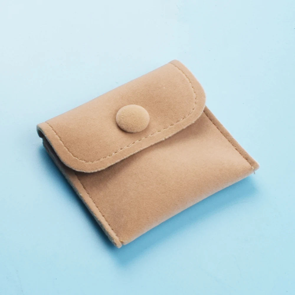 1pc Mini Fabric Coin Pouch Velvet Cloth Money Bag Wallet