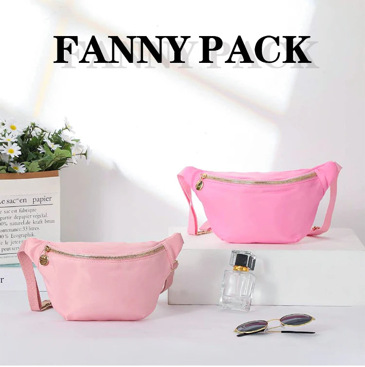 Fanny Pack for Women - Adjustable Waterproof Women's Nylon Fanny Pack with Zipper Design