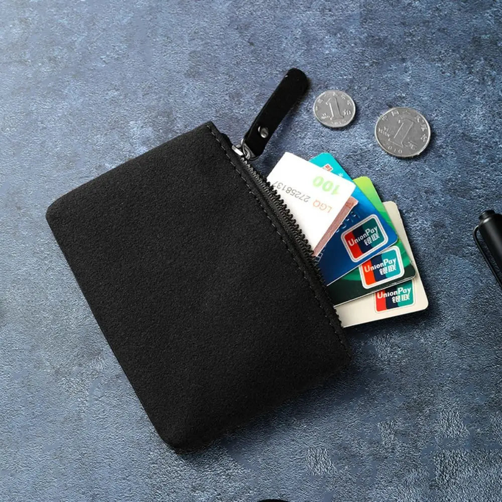 Fashion Mini Wallets - PU Zipper Coin Purses, Card Holders, and Money Bags for Women and Men